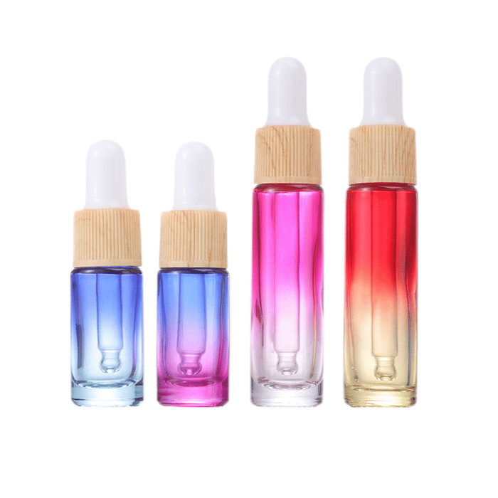 Glass perfume vial bottle with dropper image