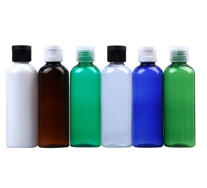 Customized colors PET round bottles image