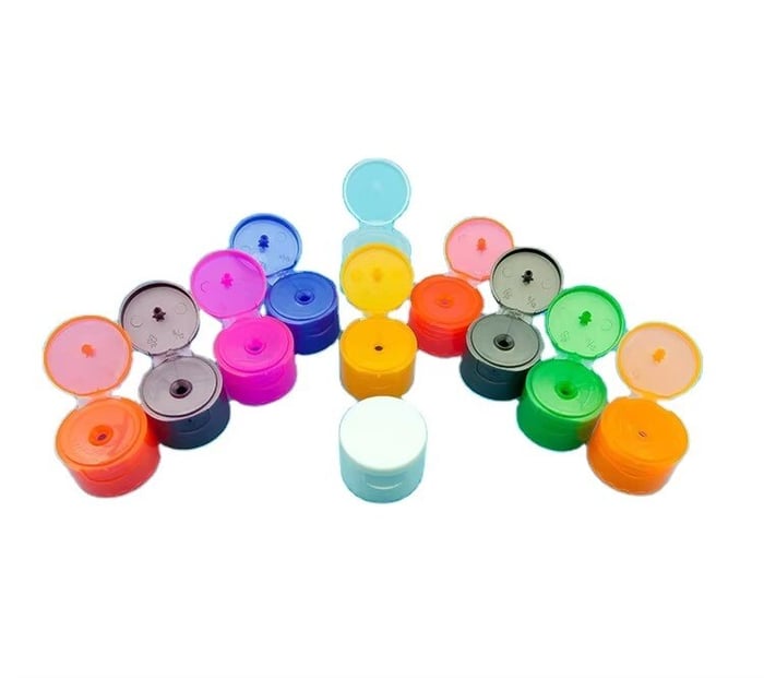 Customized colors Plastic flip top caps  image