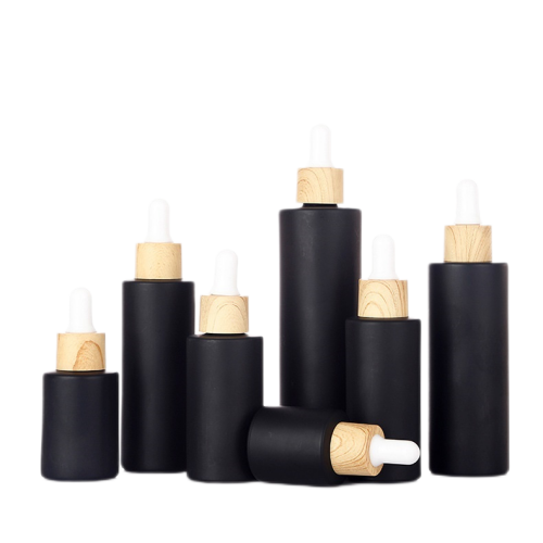 Black matt glass bottles image