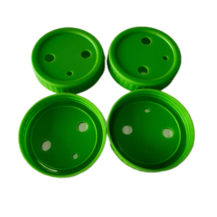 Plastic screw caps for mason jars image