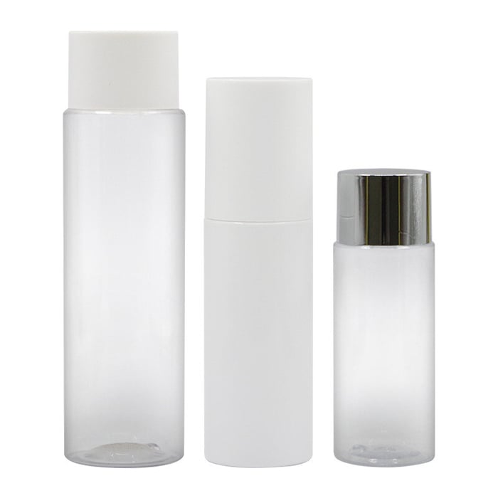 PET cylinder shape toner bottles image
