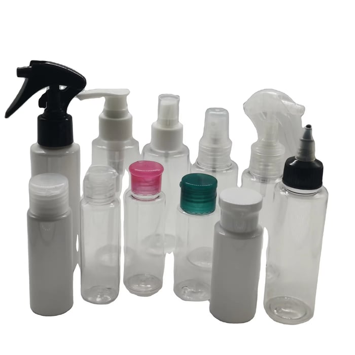 Customized PET cylindral bottles image