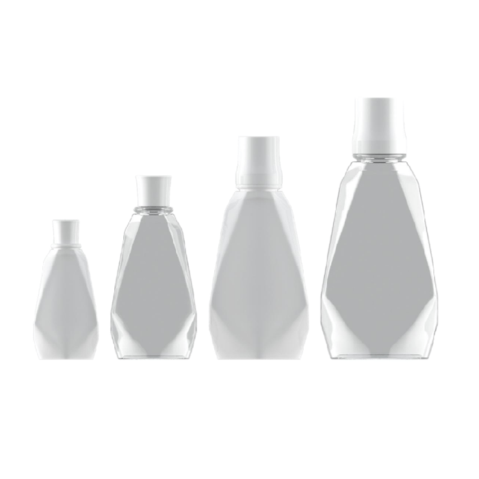 Customized PET diamond shape bottles image