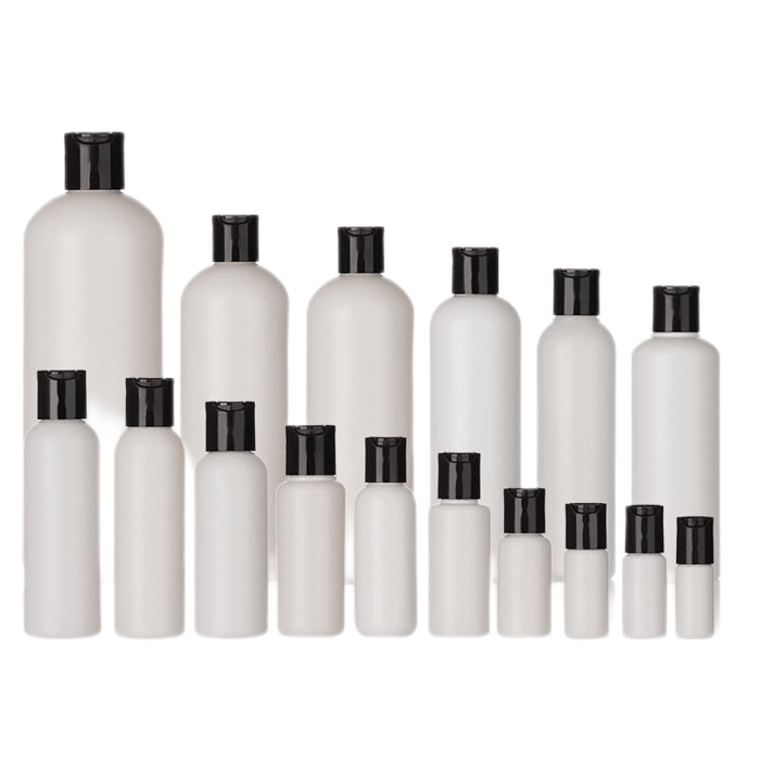 Customized colors HDPE round bottles image