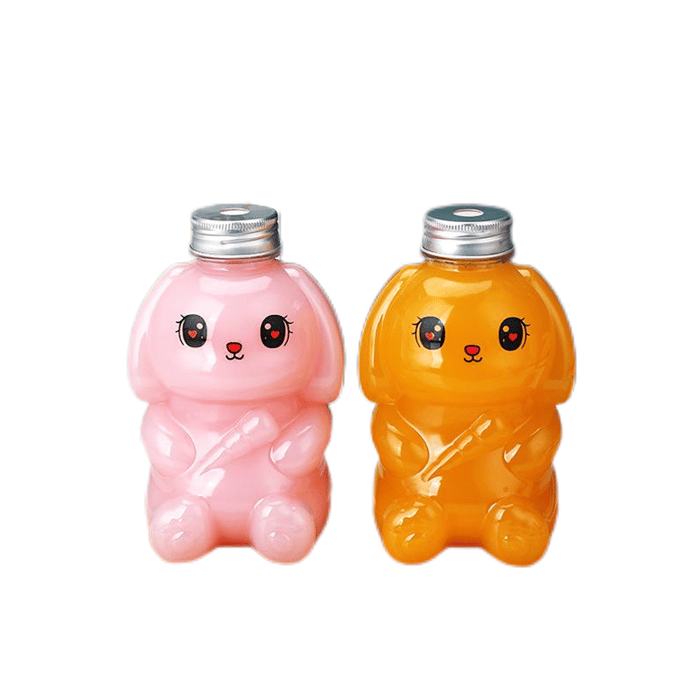Customized food grade bunny shape candy bottles image