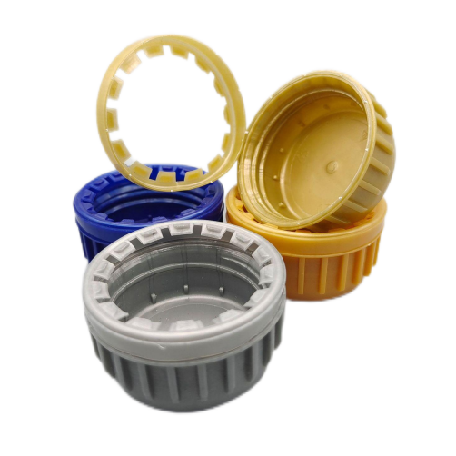 Customized colors plastic chemical bottle lids image