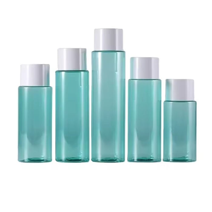 Customized PET cylindral toner bottles image