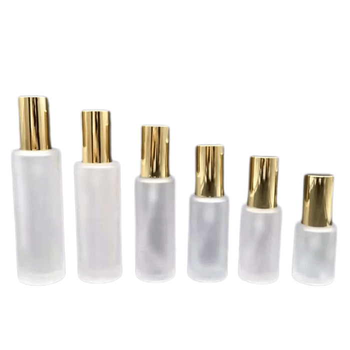 Glass bottles with sprayer pumps image