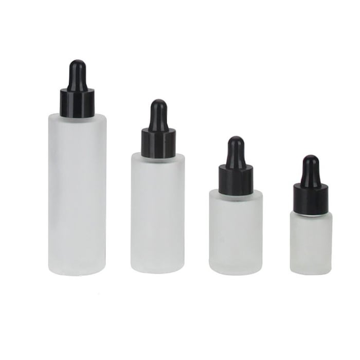 Matt glass bottles for skincare image