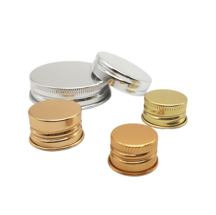 Customized colors Metal screw caps for drink bottle image