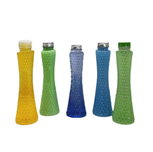 Customized food grade PET juice bottles image