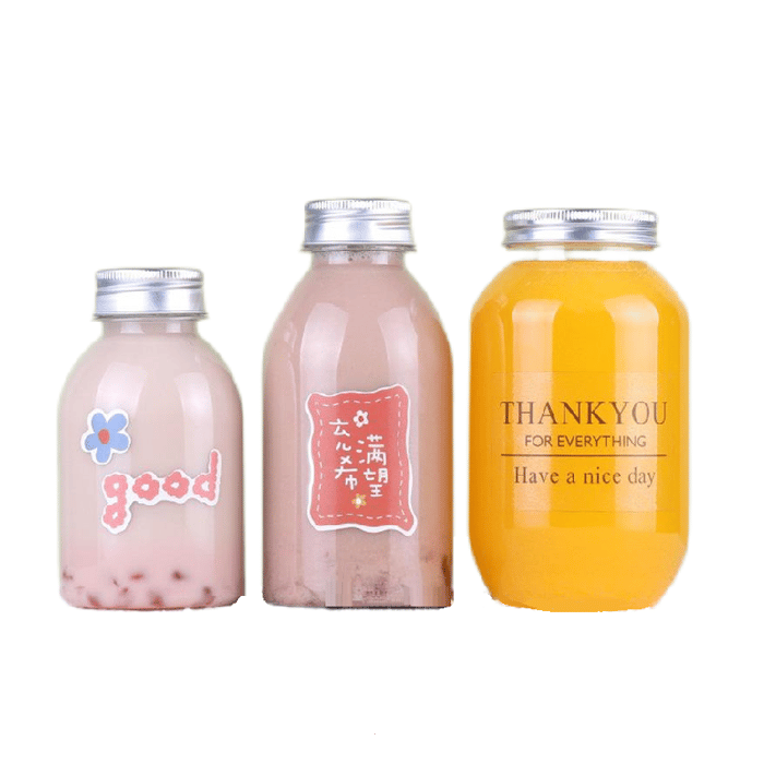 Customized food grade PP juice bottles image