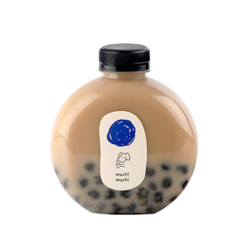 Customized colors food grade round flat bottle image