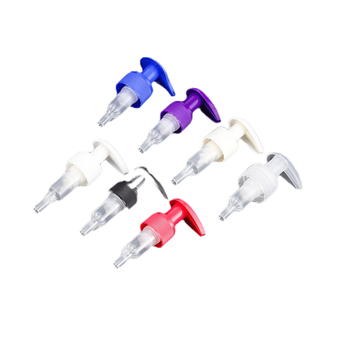 Plastic shampoo lotion pumps image