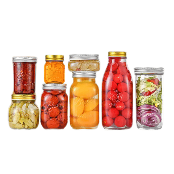 Air tight glass sauce jars image