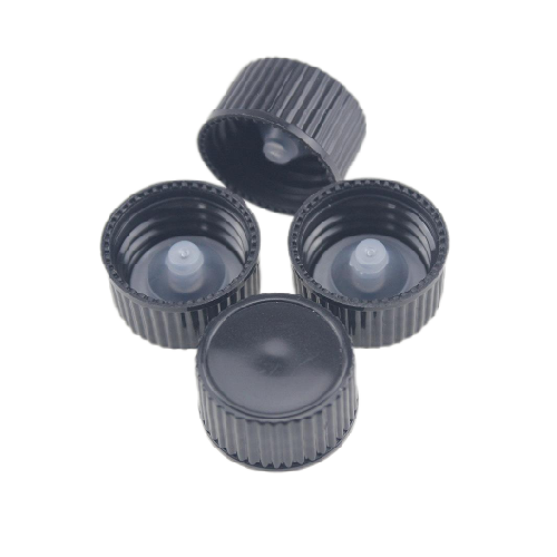 Plastic screw caps for chemical image