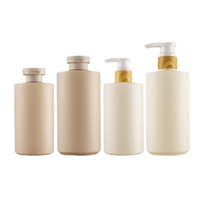 Customized PET round shampoo bottles image