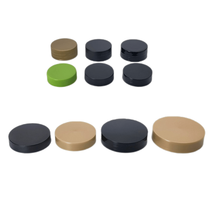 Customized colors ribbed screw caps for jars image