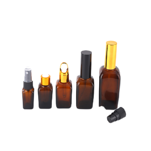 Amber glass bottles for skincare image