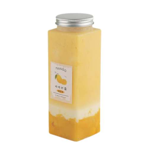 Customized food grade PP square juice bottles image