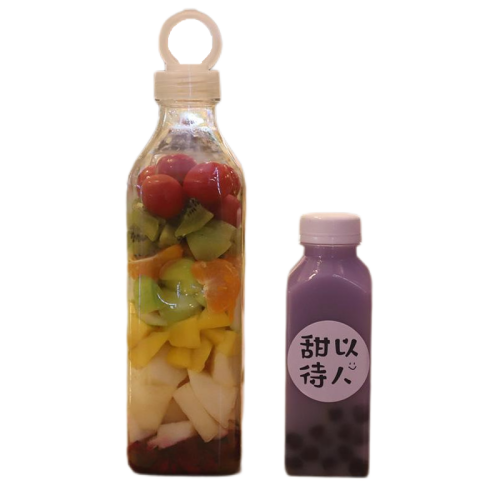 Customized food grade PP PET juice bottles image