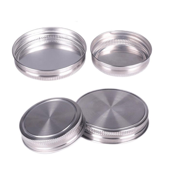 Stainless steel lids for mason jar image